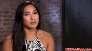 Asian bondage & discipline tied like a hog and c. before playing