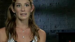 Trussed in public groped and fucked