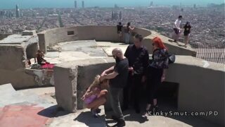 Latina ultra-cutie fellates dinky at landscape